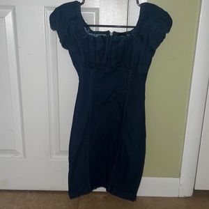 Blue Jean off shoulder dress XXS
